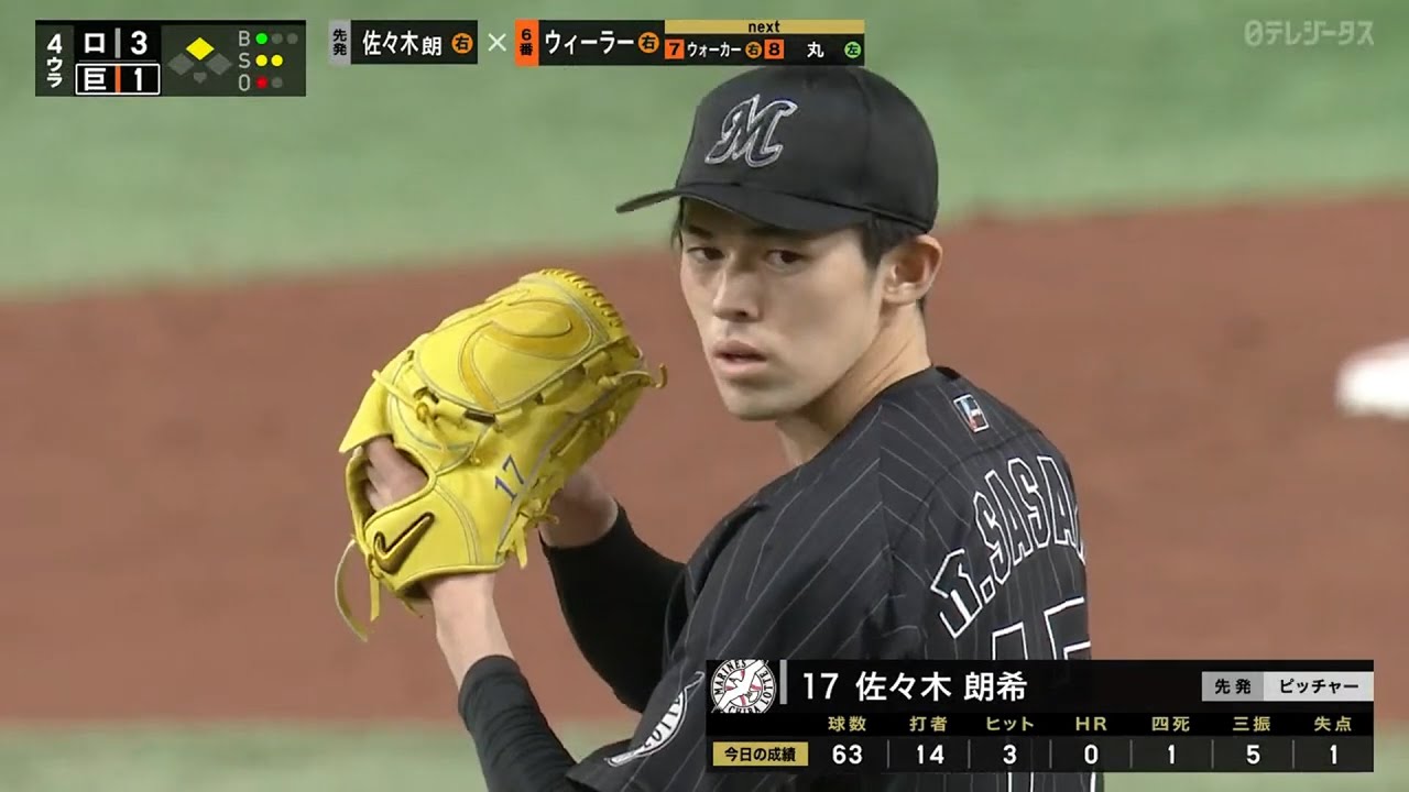 佐々木朗希、襲来【東京ドーム巨人戦プロ初登板】 - YouTube
