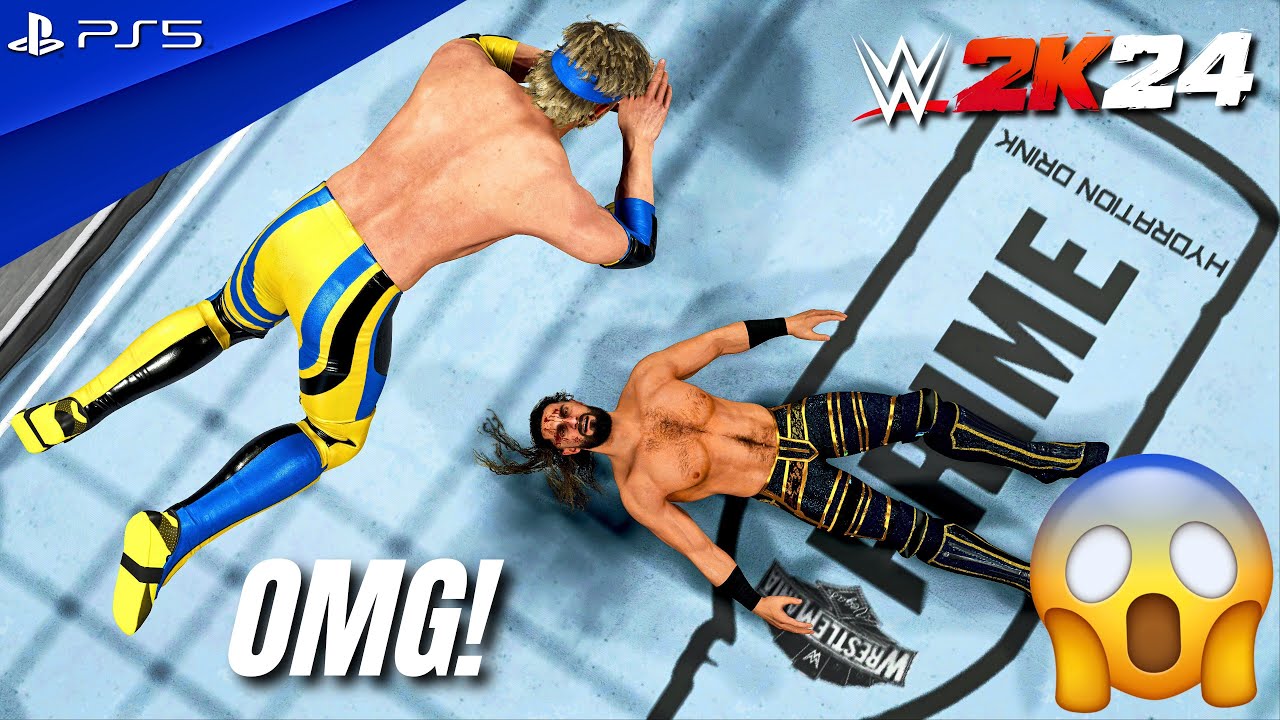 WWE 2K24 - Seth Rollins vs. Logan Paul - No Holds Barred Match at