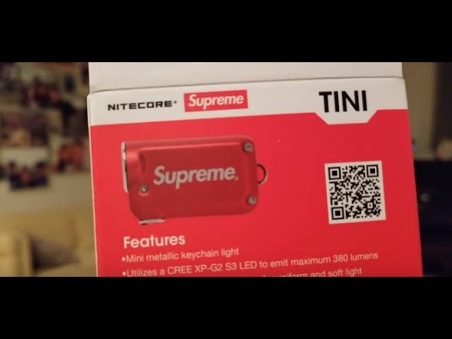 Supreme x NITECORE Tini Mini Rechargeable Flashlight Real Review