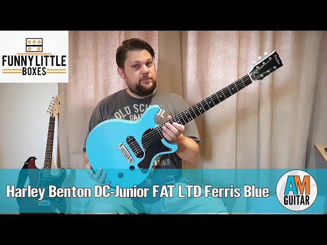 Harley Benton DC Junior FAT LTD Ferris Blue - YouTube