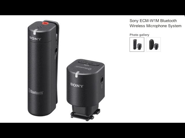 Sony ECM W1M Wireless Mic Shootout - YouTube