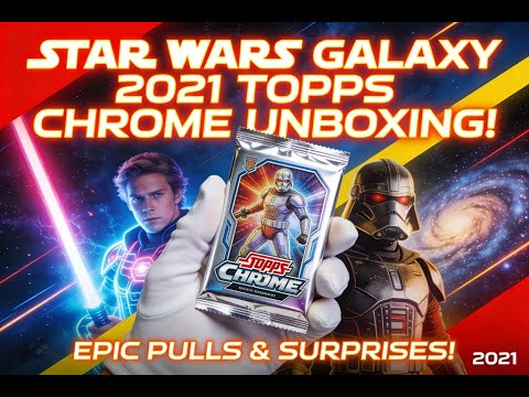 ULTRA RARE Star Wars Galaxy Topps Chrome 2021 & MORE - YouTube