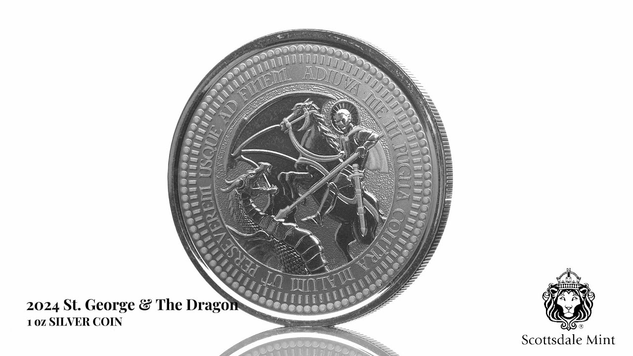2024 Samoa Saint George And The Dragon 1 oz Silver Proof-Like Coin