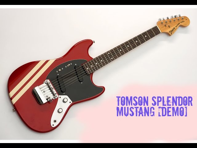 1970s Tomson Splendor Mustang Guitar Demo - YouTube