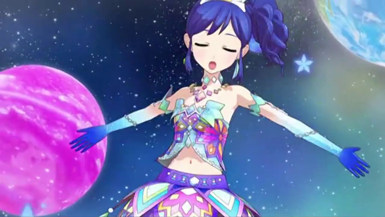 アイカツ! 霧矢あおいちゃんで見るライブステージCGの進化 - YouTube