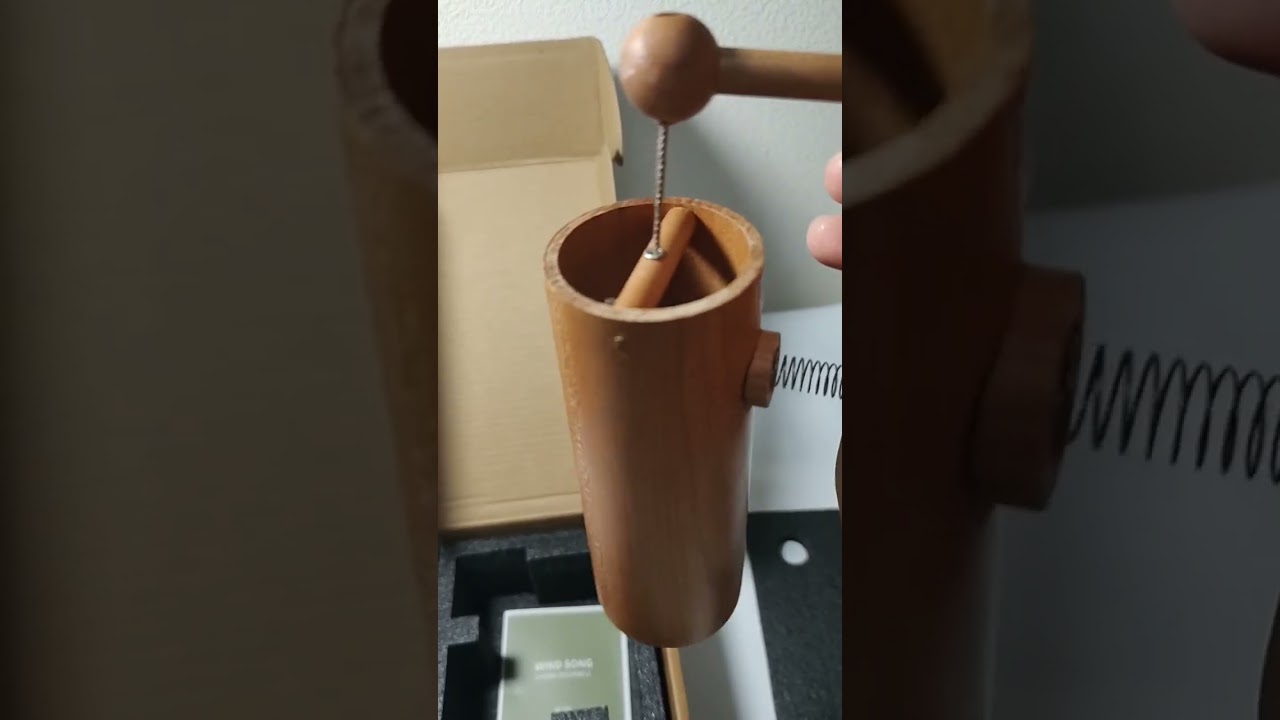 風鈴 ドアベル Aadd9 432hz 無垢ブナ材 - YouTube