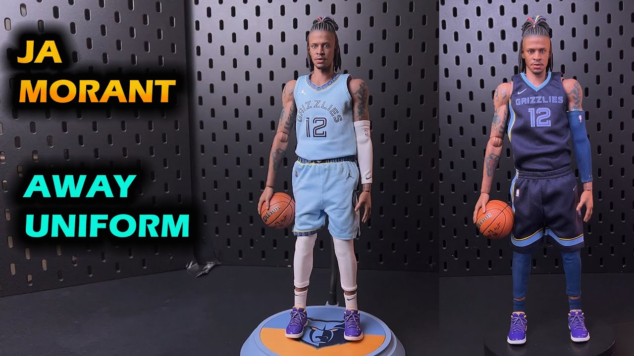 Enterbay Ja Morant Action Figure | Home to Away Jersey Swap