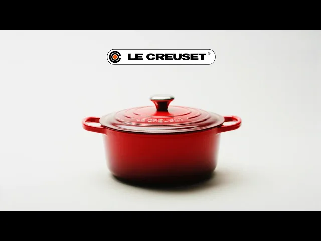 シグニチャー ココット・ロンド 18cm メレンゲ (シルバーツマミ