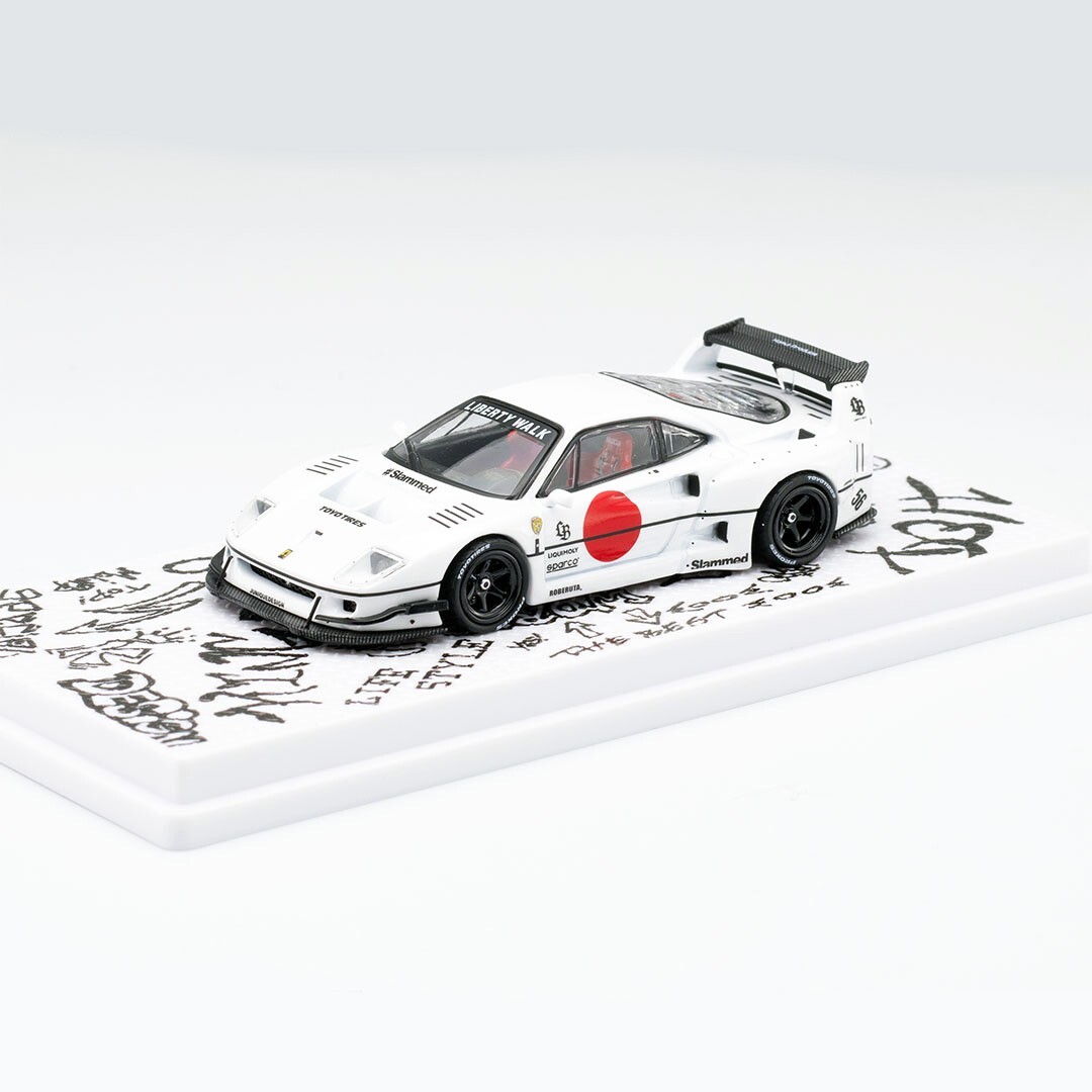 INNO64 LIBERTY WALK LBWK FERRARI F40 WHITE TOKYO AUTO SALON 2023
