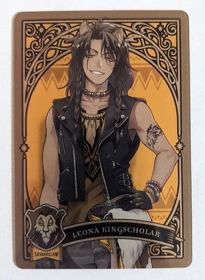 Disney Twisted Wonderland Collection Single Metal Card - Leona