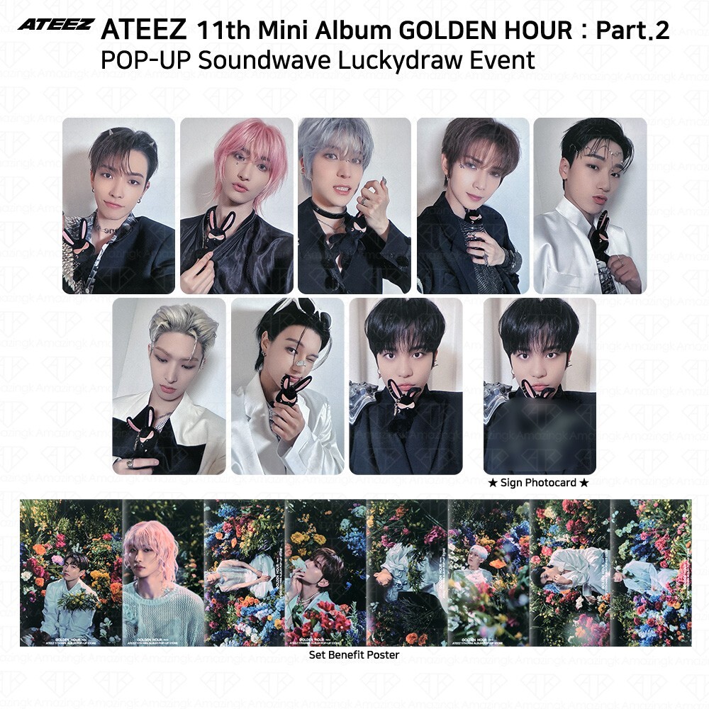 ATEEZ Golden Hour Part.2 POP-UP Soundwave Lucky Draw Photocard