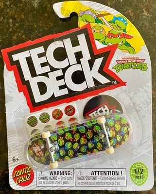 TMNT Ninja Turtles Santa Cruz 2025 TECH DECK 96mm Fingerboard NEW