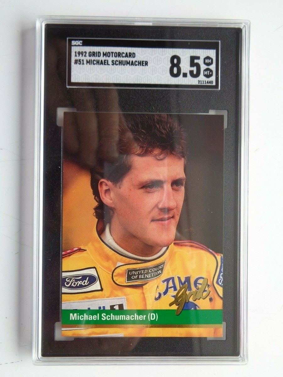 1992 Grid Formula One #51 Michael Schumacher Rookie Card RC SGC