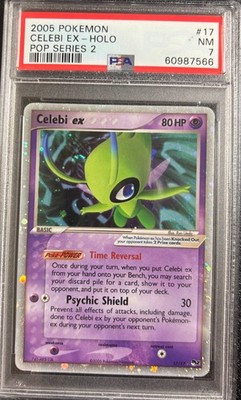 PSA 7 Celebi ex 1717 Pop Series 2 2005 Pokemon Card | eBay