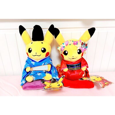 Pokémon Center KYOTO Okuge-sama & Maiko-han Pikachu Plush Toy