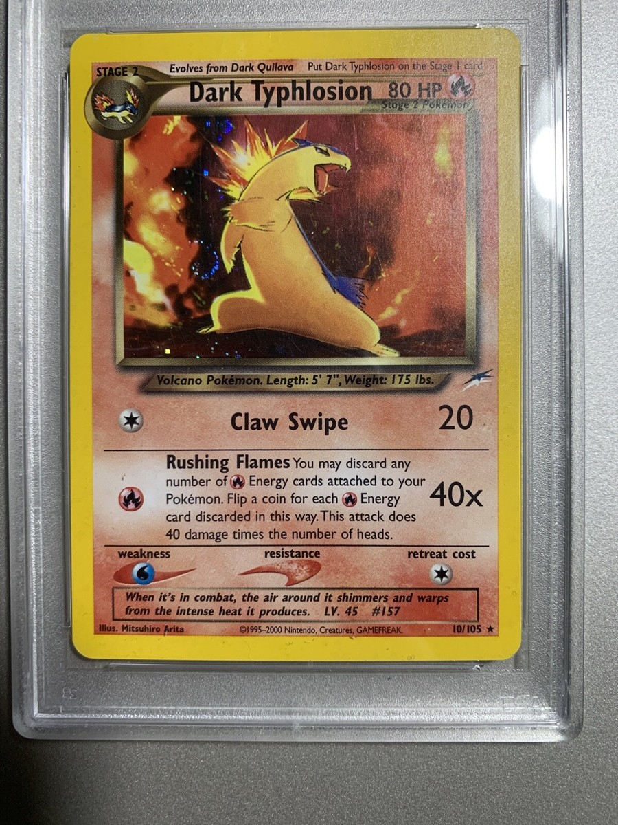 PSA 8 2002 Pokemon Neo Destiny Dark Typhlosion Holo 10/105 | eBay