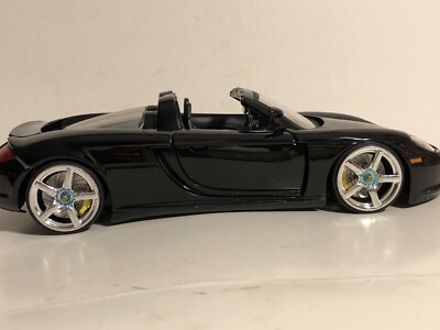 JADA DUB CITY 2005 PORSCHE CARRERA GT BLACK 1:24 DIECAST MODEL CAR