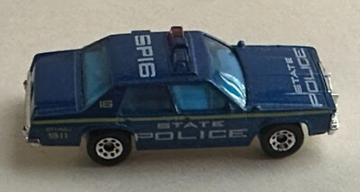 Matchbox 1987 Ford Crown Victoria Vic LTD State Police Blue SP16 1