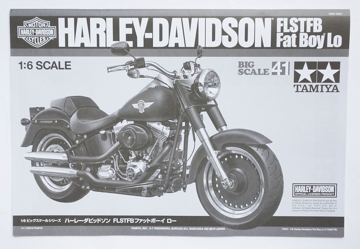 TAMIYA 1/6 Harley-Davidson FLSTFB Fat Boy Lo #16041 Big Scale