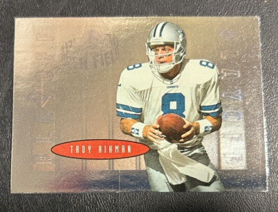 1996 PLAYOFF CONTENDERS OPEN FIELD MINI TROY AIKMAN #8 EX RANGE