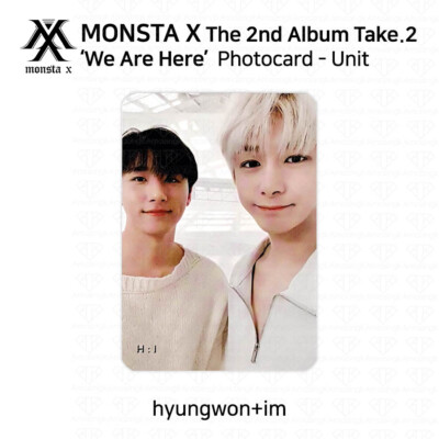 MONSTA X 2nd Album Take 2 We Are Here Official Photocard Unit