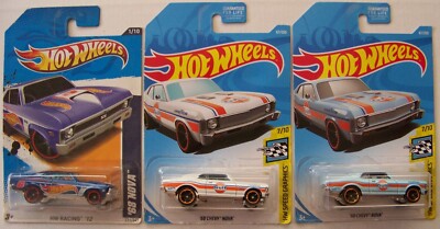 Hot Wheels '68 Chevy Nova '04 5 '06 98 '08 '09 136 '12 171 '17 67