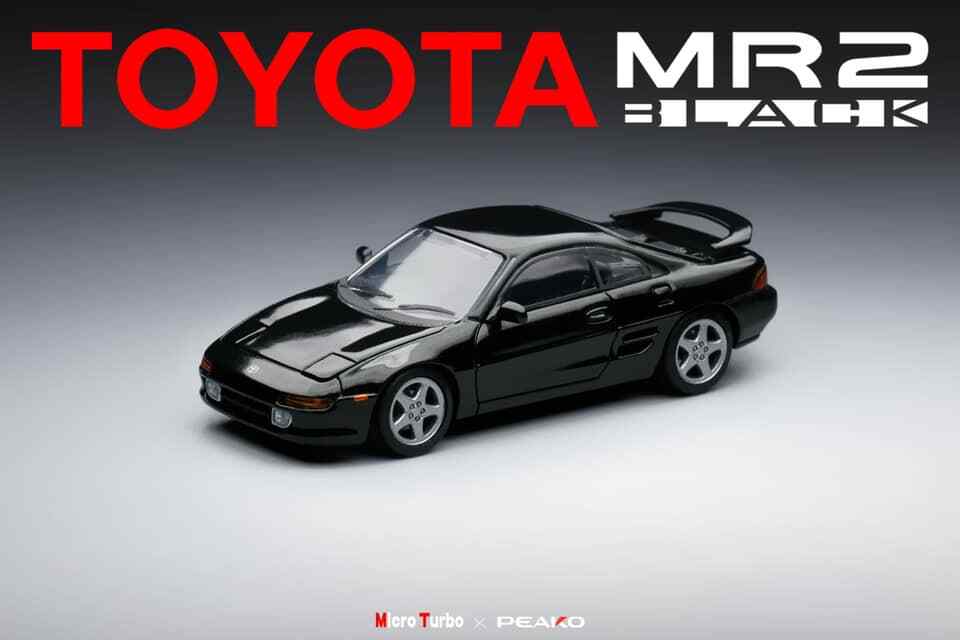 1/64 Peako64 x MT Toyota MR2 SW20 1996 Rev 4 black Diecast Peako
