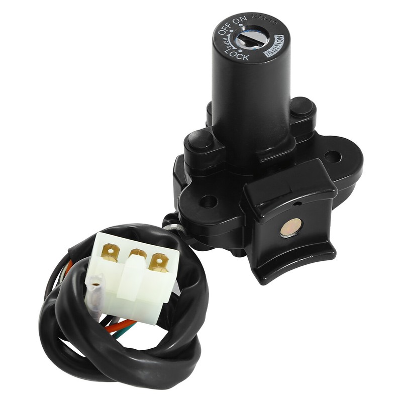 Black Ignition Switch with Lock key Set Fit For Kawasaki ZX6R 2000