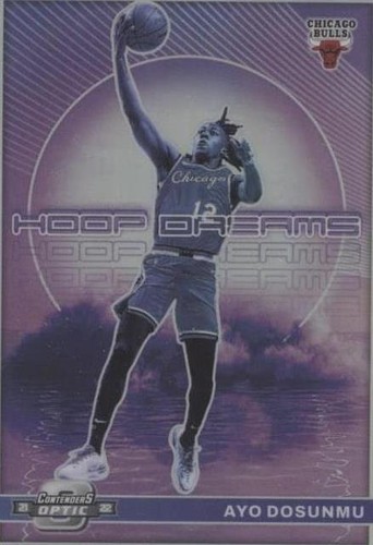 Ayo Dosunmu 2021-22 Rc Auto Obsidian Blue /27 Rookie Autograph