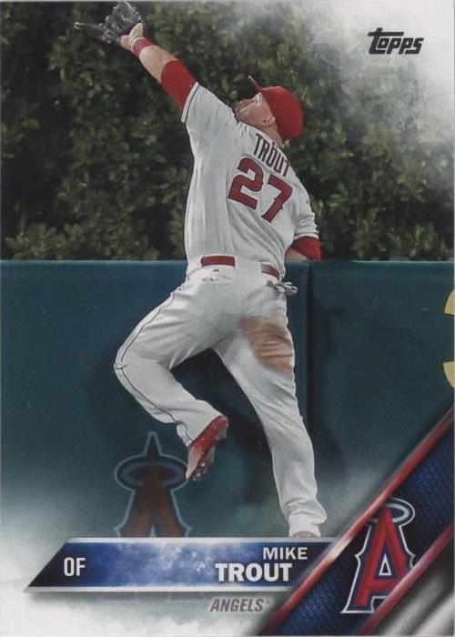 Topps Mike Trout 2016 Season Baseball Sports Trading Cards
