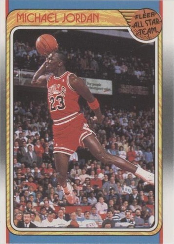 1988/1989 Michael Jordan Fleer Bulls All Star Card #120 Sharp