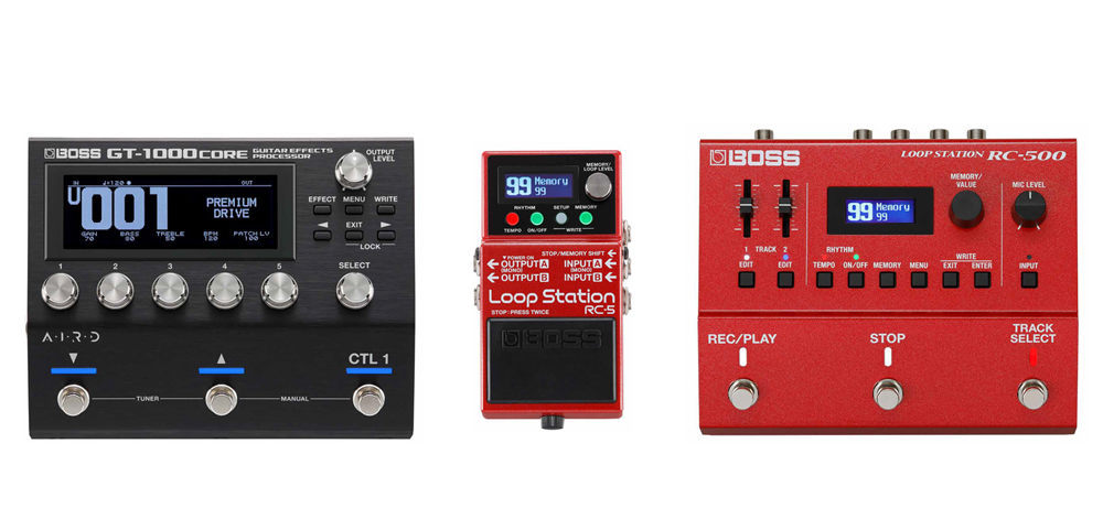 BOSSから新製品3機種 GT1000CORE、RC-5、RC-500 – GuitarQuest