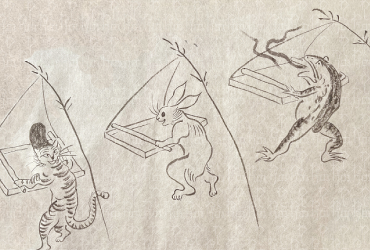 国宝 鳥獣戯画が伝わる高山寺公認！全長11m超！手漉き和紙絵巻『鳥獣