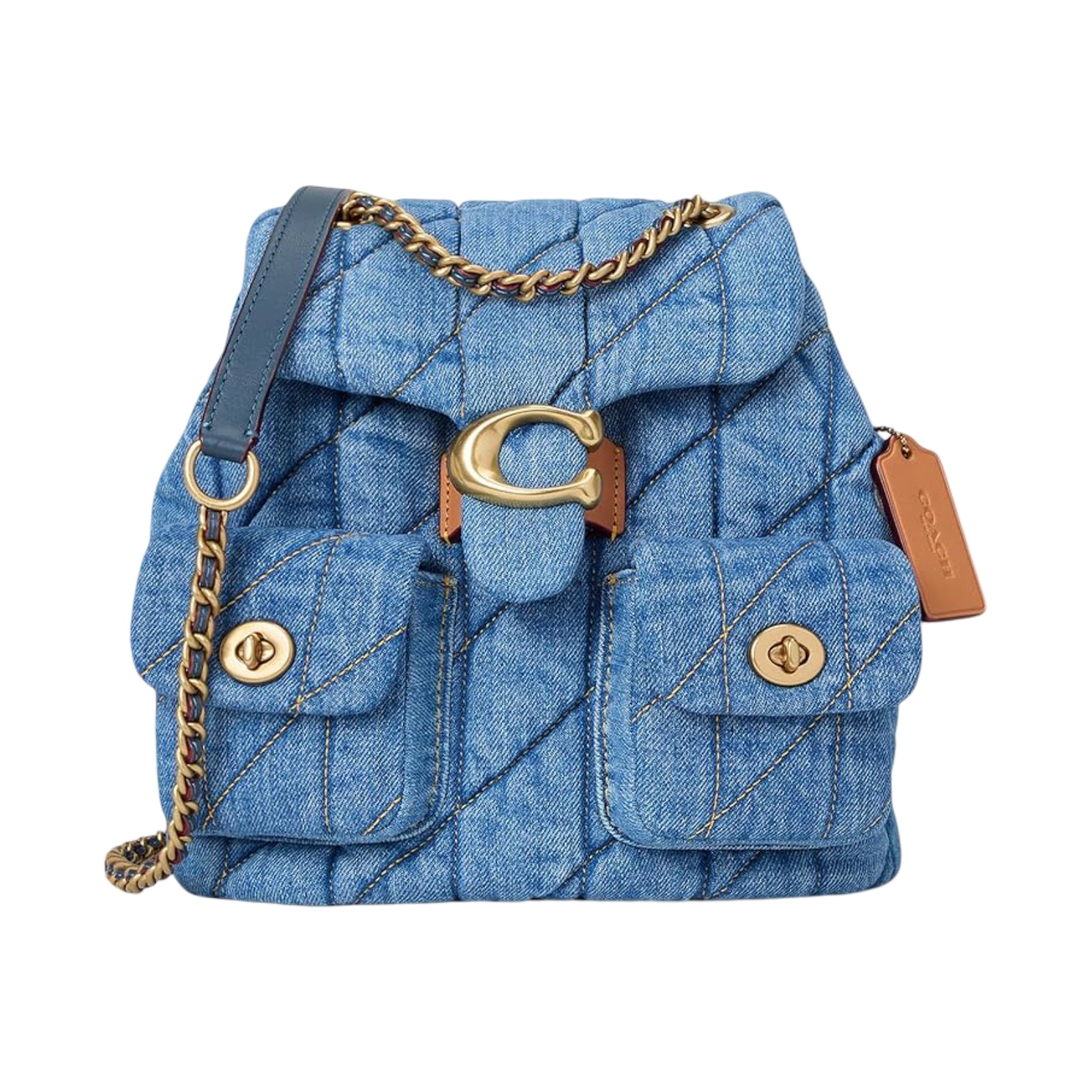 Coach Tabby Backpack with Quilting - Blue– Curacao