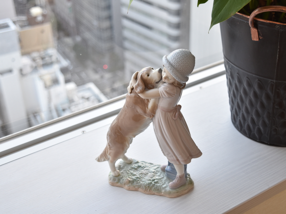 スペインの陶器人形、Lladro（リヤドロ）の「待ってたよ！」」 - yumi