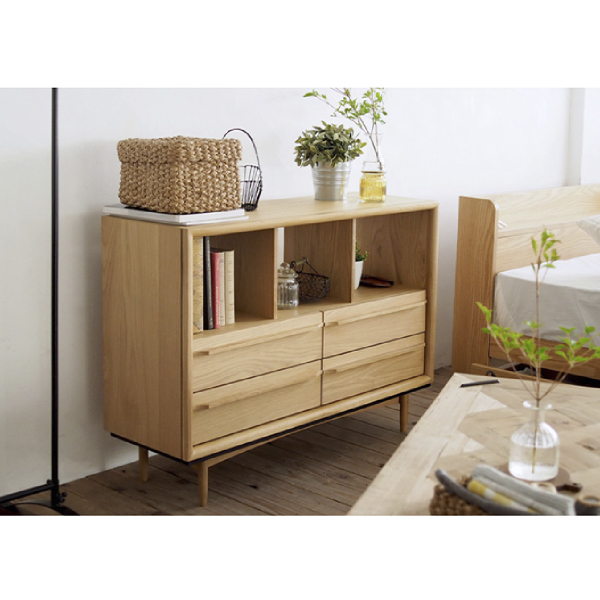 送料無料】木のぬくもり溢れる北欧風ローチェスト|インテリア・雑貨