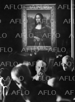 モナ・リザ展開催（1974年4月） TV・出版・報道向け写真ならアフロ