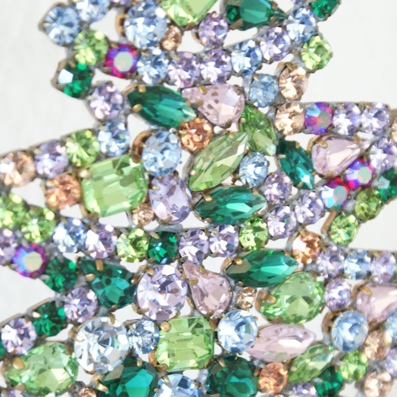 チェコガラス ラインストーン クリスマスツリー / ヴィンテージ