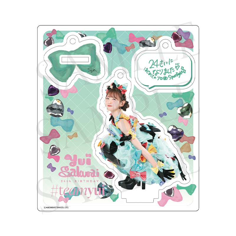 櫻井優衣 ラッフル 生写真 アクスタ サイン入りアクリルパネル ふるっ