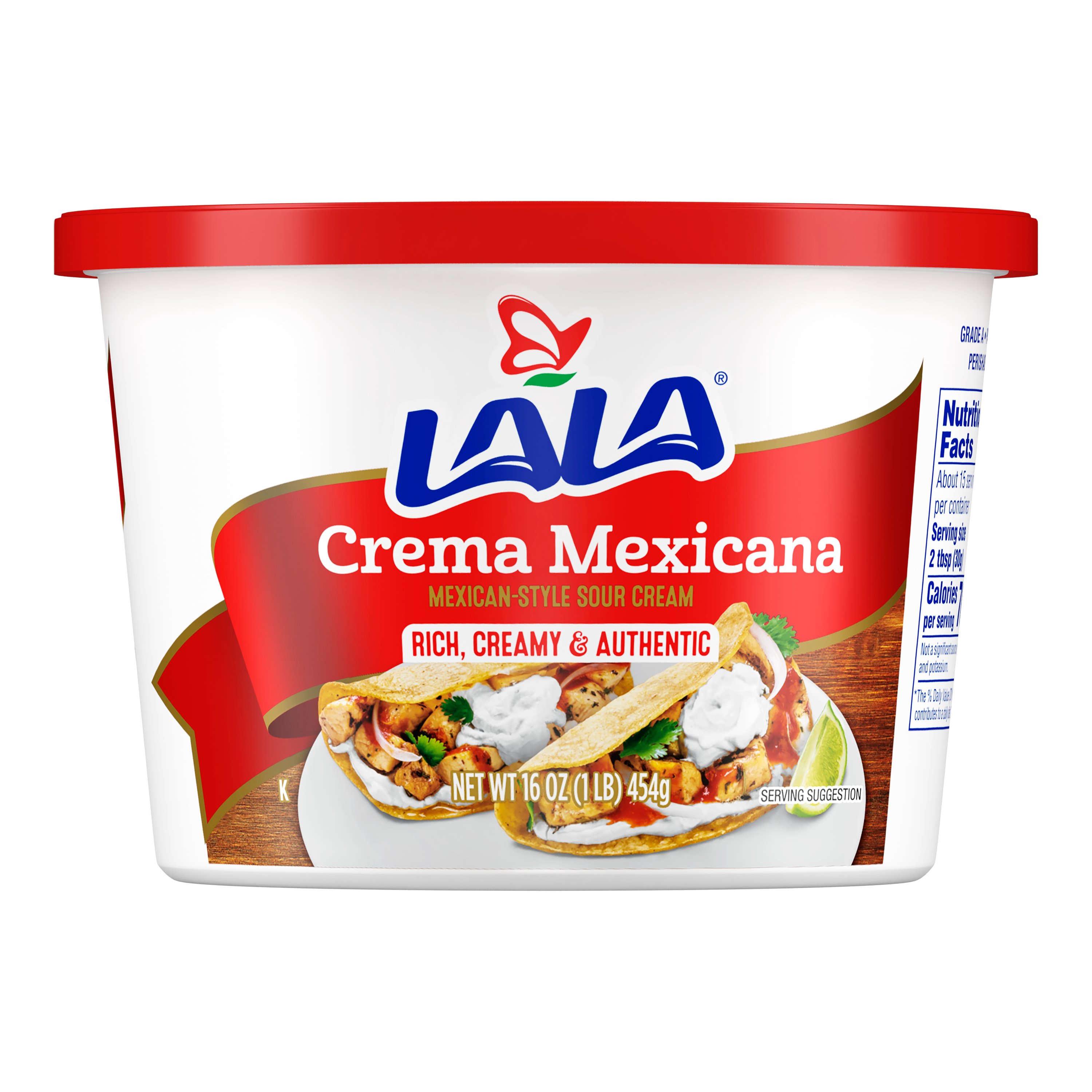 LALA Crema Mexicana Sour Cream, 16 oz | Joe V's Smart Shop | Low