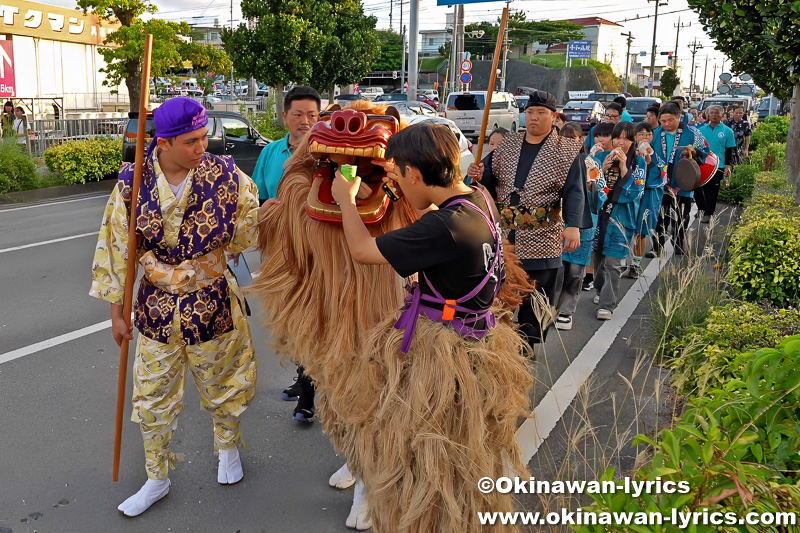うるま市江洲の獅子舞とエイサー@豊和風まつり 2025：南の島旅