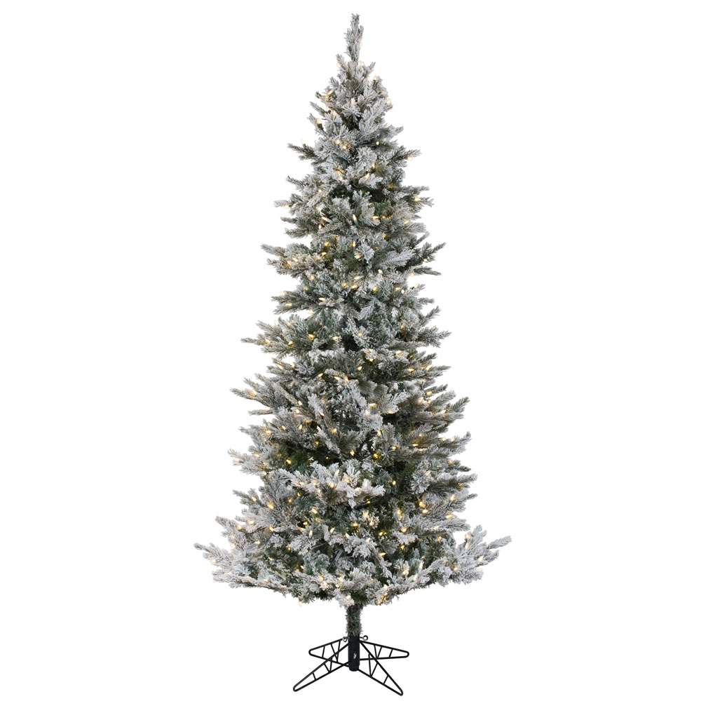 K173181LED - Flocked Kiana Pine Christmas Tree | Vickerman