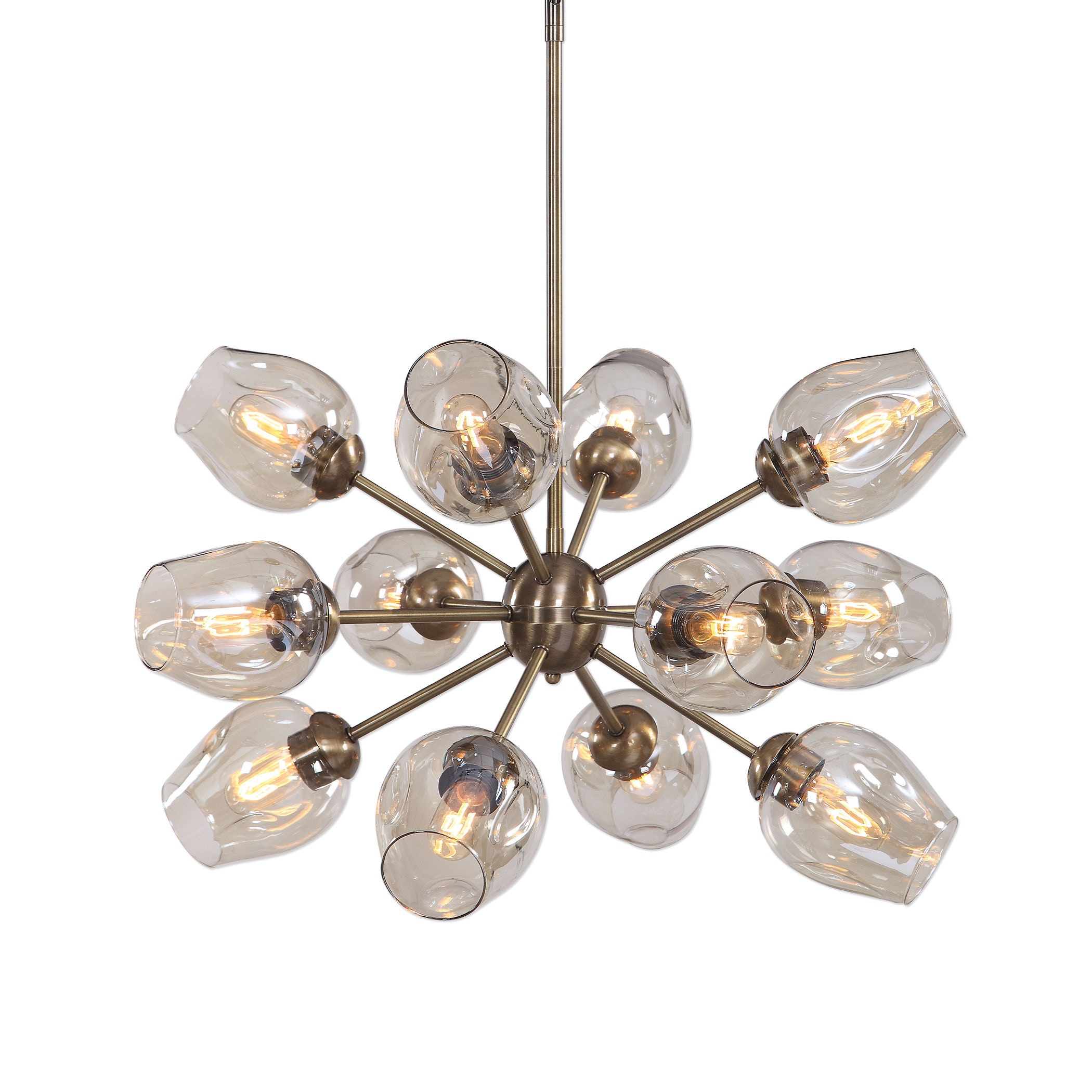 Uttermost Ceiling Lights Chet 12 Light Sputnik Chandelier 21325