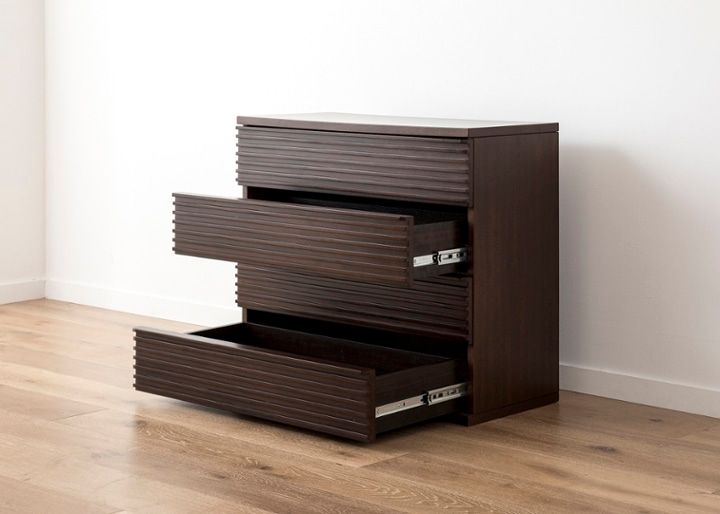 ルーバー・キャビネットv02 850 L ～チェスト～波から着想を得た横