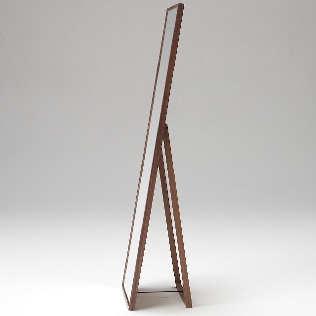 MUJI (無印良品) - 無印良品 MUJI ウォールナット材ミラー大 無垢材を
