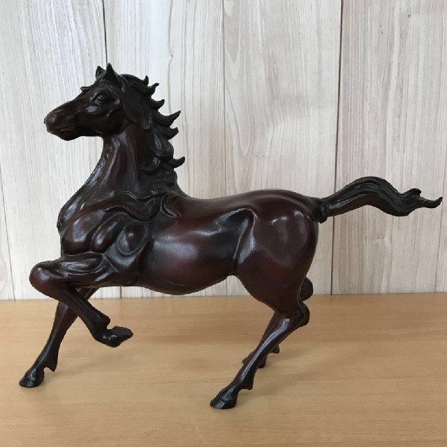ビンテージ 馬 金属 オブジェ 置物 インテリア 工芸品 美術品 A2998