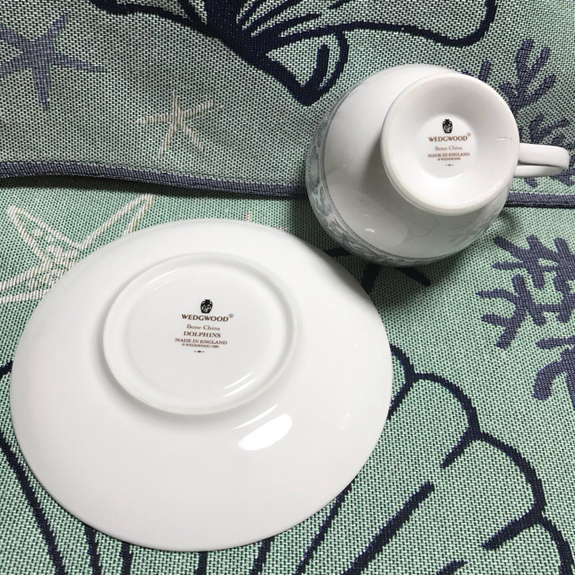 WEDGWOOD - 廃盤【美品・黒壺】ウェッジウッド ドルフィンホワイト