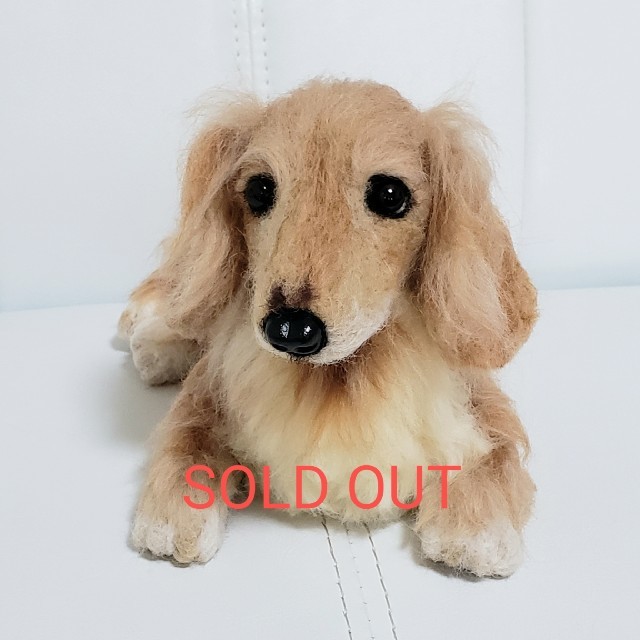 羊毛フェルト ミニチュアダックスフンドの通販 by くうちゃん's shop