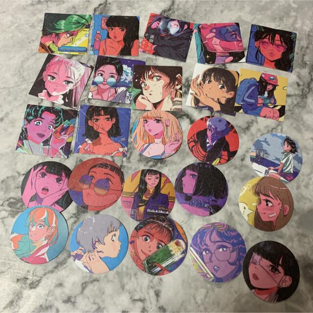 BUNNY海外文具 美少女イラストステッカーシール25枚セット①韓国の通販