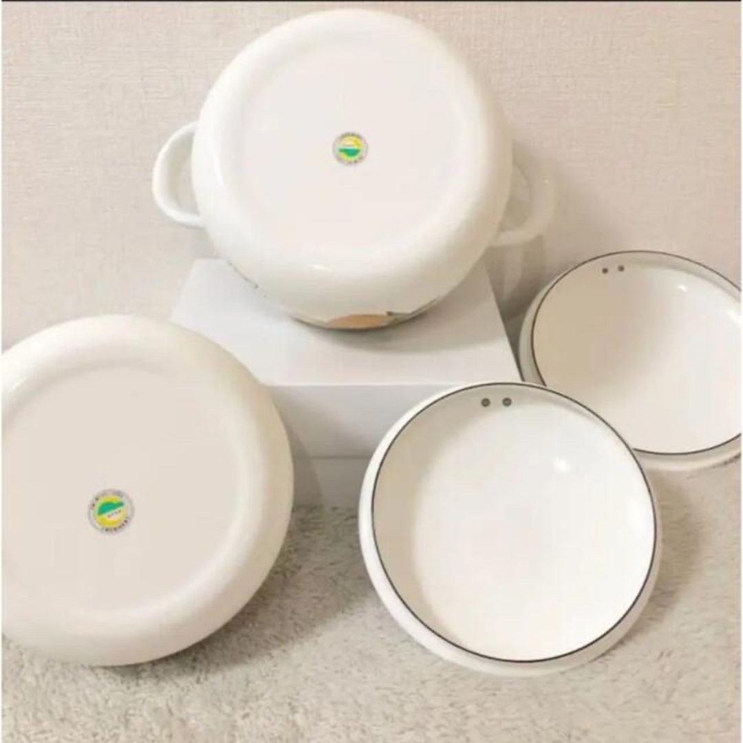 富士ホーロー - 新品 江尻 ホーロー エジリー ほうろう 両手鍋 片手鍋